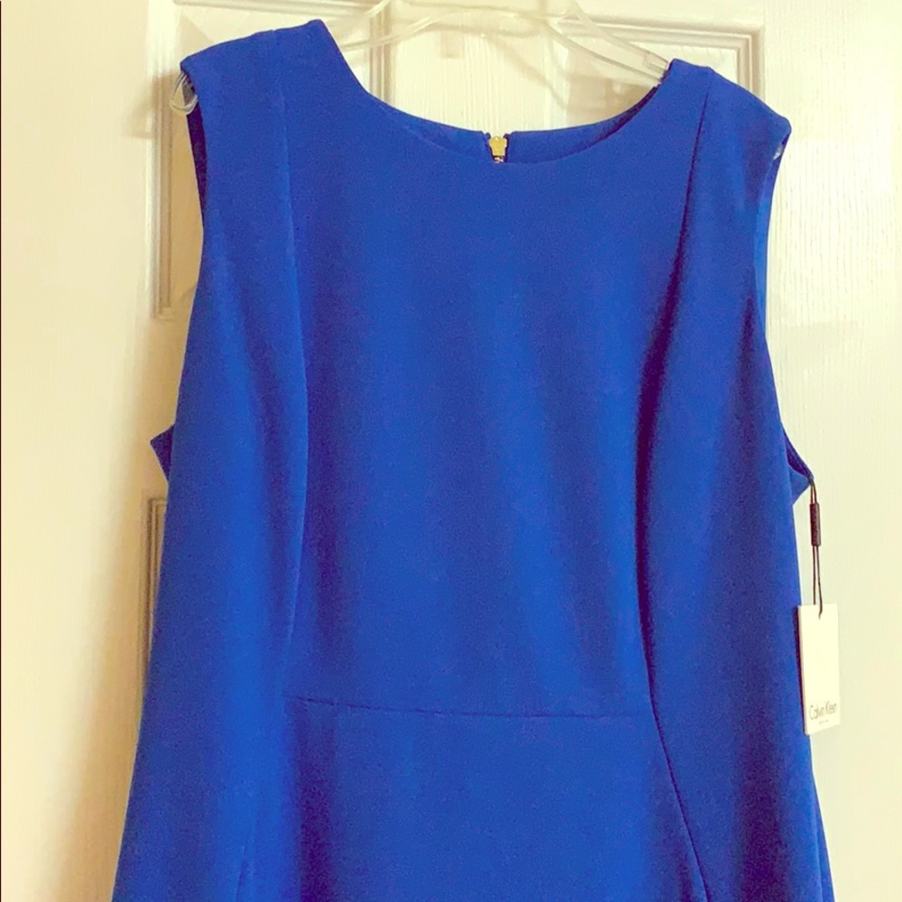 Blue Calvin Klein Sheath dress